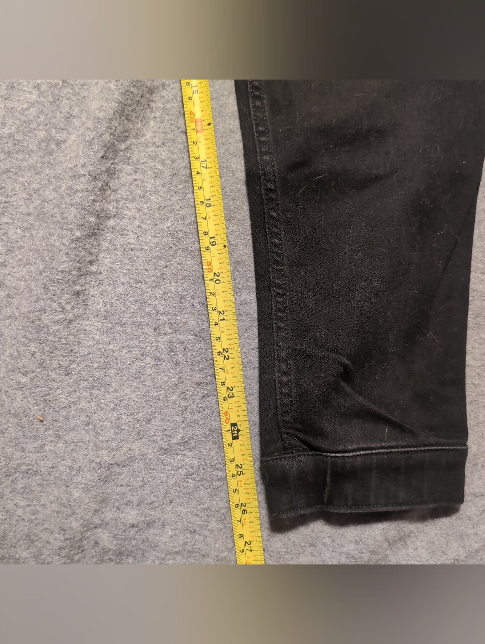HOLLISTER - Mens Skinny Jogger Size Medium Drawstring Tapered Midnight Black GUC - Picture 3 of 5